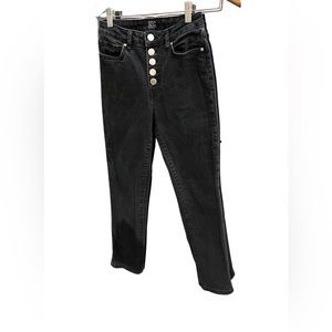 Urban Outfitters Button Front High Rise Black Jeans